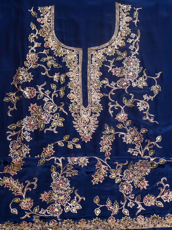 Crepe Suit Piece With Zardosi Work in