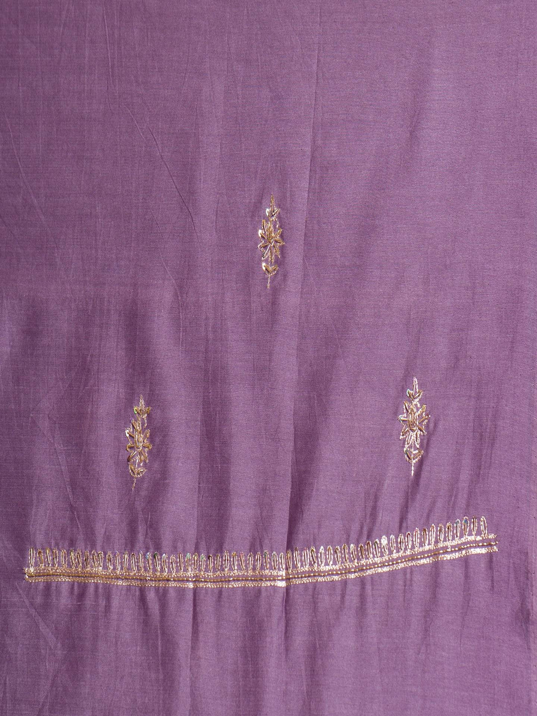 Chanderi Suit Piece With Aplic Work in