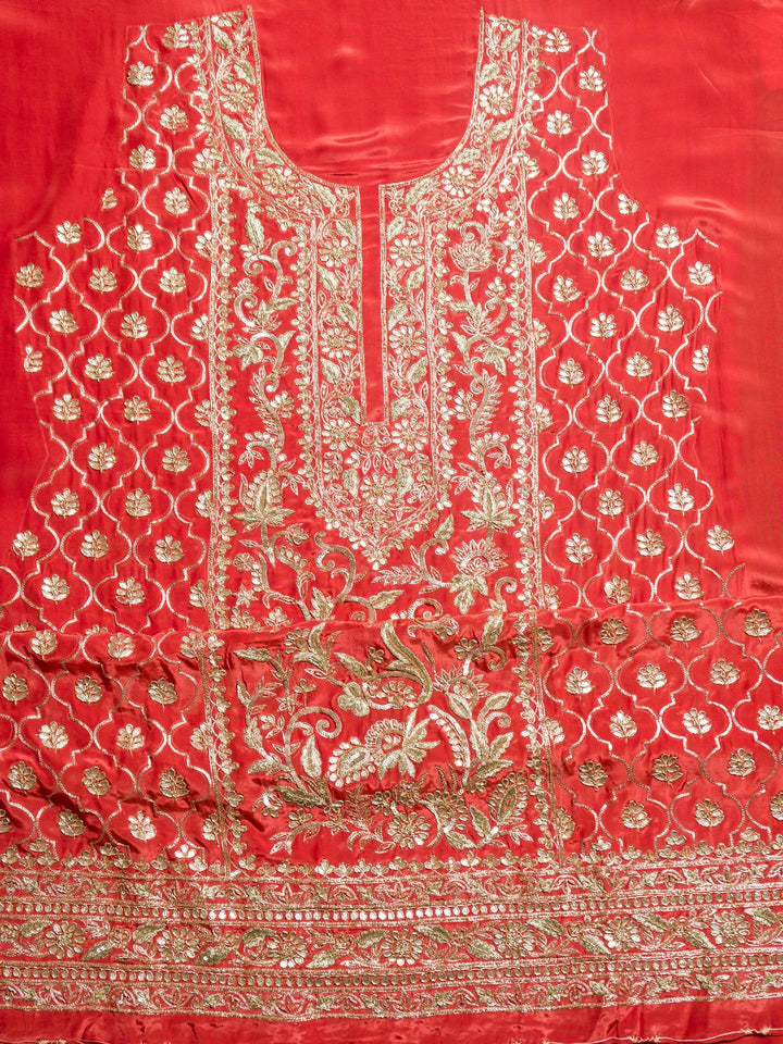 Crepe Suit Piece With Zardosi Work in