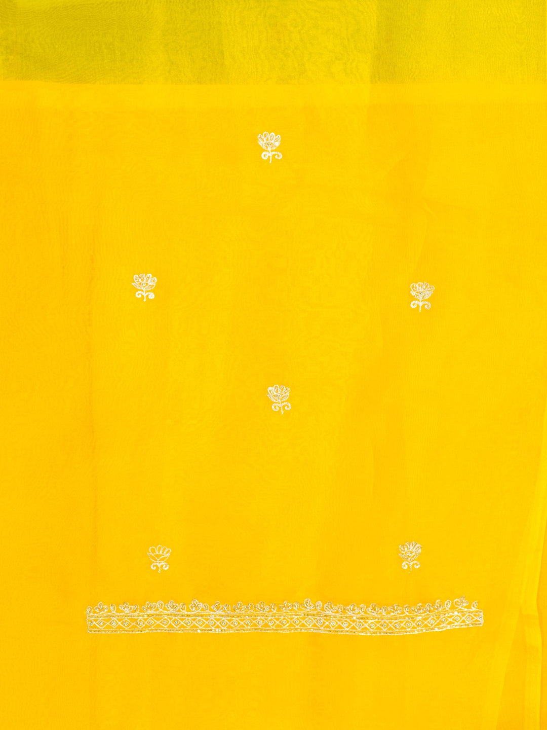 Printed Organza Suit Piece With Zardosi Handwork in