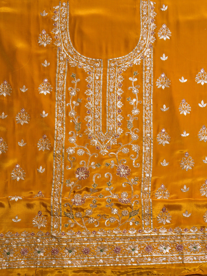 Crepe Suit Piece With Zardosi Work in