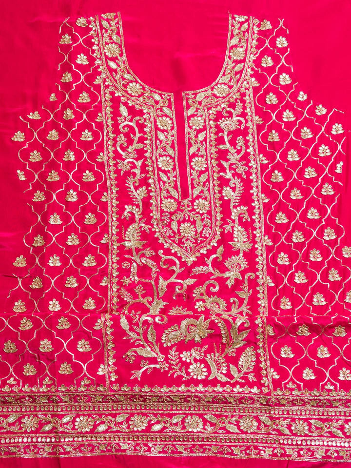 Crepe Suit Piece With Zardosi Work in