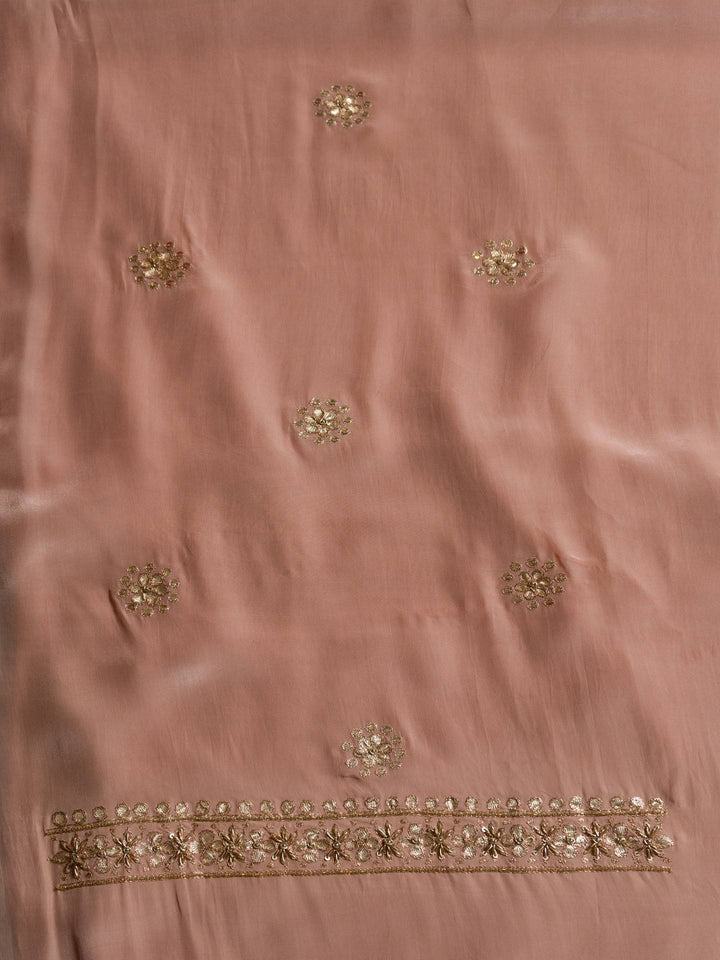 Crepe Suit Piece With Zardosi Work in